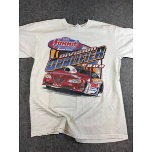 NHRA Summit Drag Racing Shirt Mens White Division Qualifier Graphic Tee Large